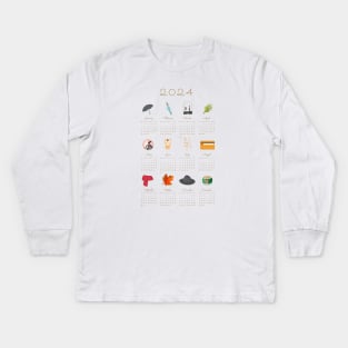 Goblin kdrama 2024 calendar Kids Long Sleeve T-Shirt